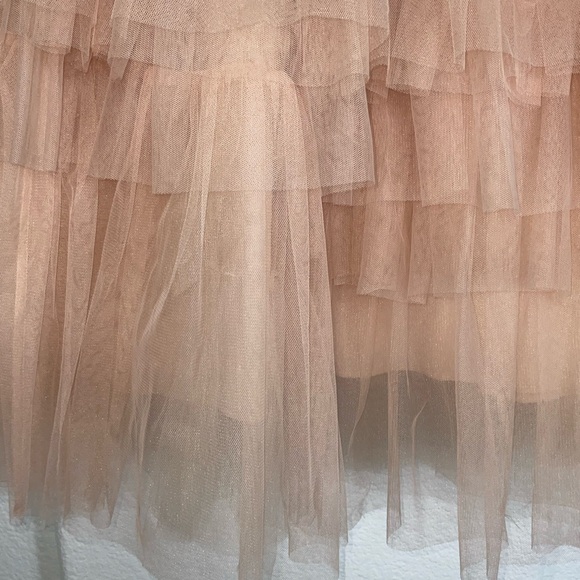 Chicwish Nude Pink Layered Tulle Skirt - Picture 3 of 8